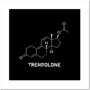 Bodybuilding Trenbolone Steroid Molecule Posters and Art